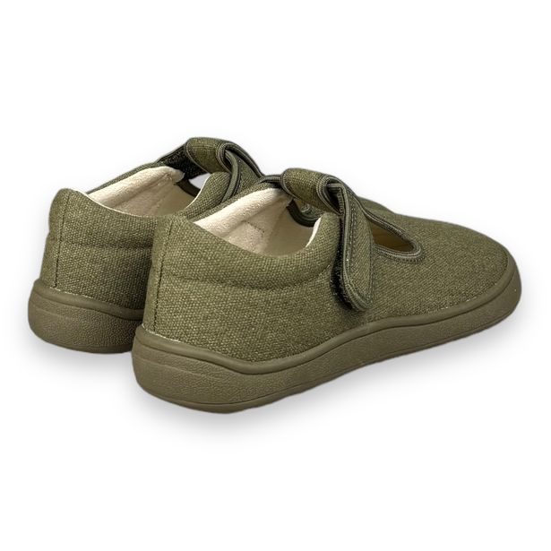 Dětská BAREFOOT domácí obuv/letní plátěnky Protetika - Kirby Khaki