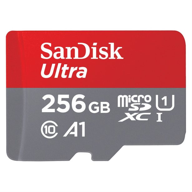 SanDisk Ultra microSDHC 256 GB 120MB/s A1 Class 10 UHS-I, s adaptérem
