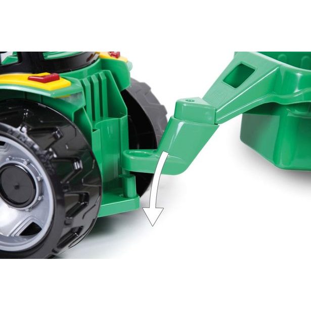 Traktor se lžící a přívěsem