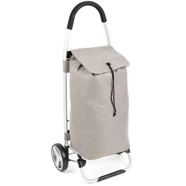 taška s kol. 40l, PRAGA šedá (30kg), kov.rám