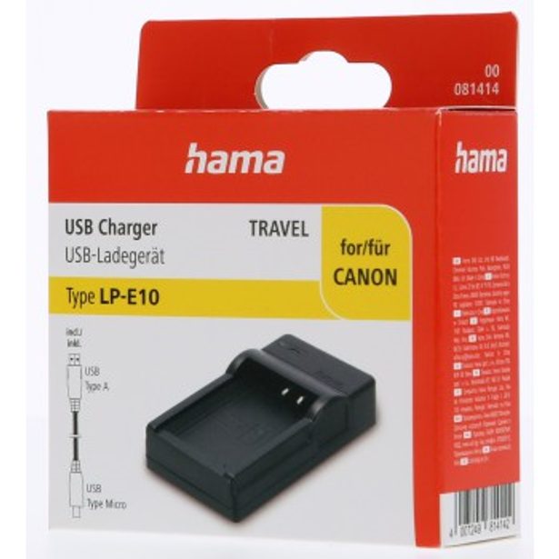 Hama USB foto nabíječka pro Canon LP-E10