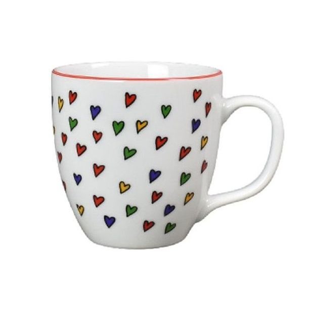 hrnek 80ml HARRY mini, SRDÍČKA, bílý čes.porcelán