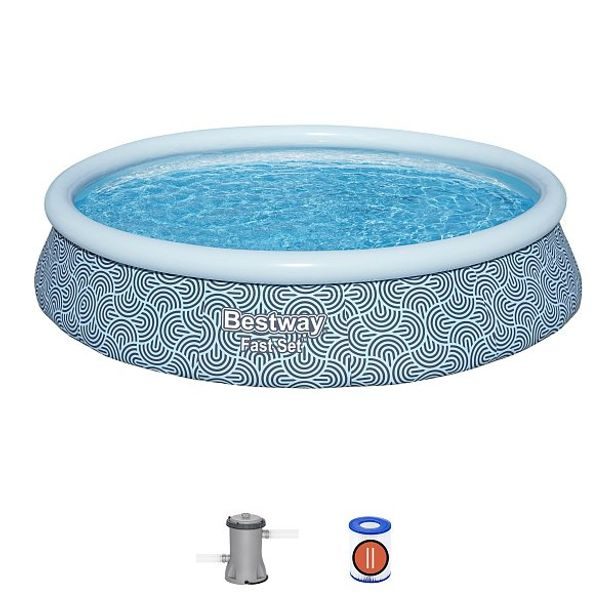 Nadzemní bazén kruhový Fast Set, kartušová filtrace, průměr 3,96m, výška 84cm