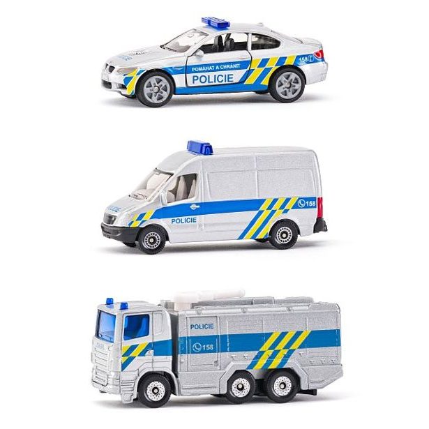 SIKU česká verze - set policejní sada 3 aut