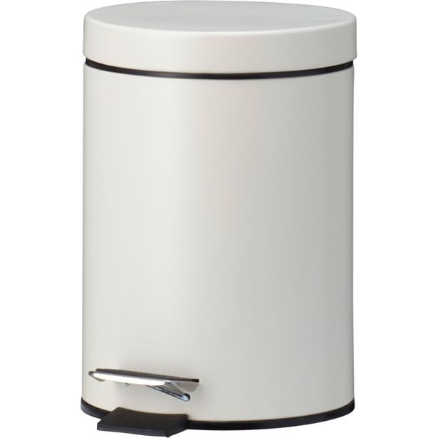 EXCELLENT HOUSEWARE Odpadkový koš pedálový 12 a 3 l krémová KO-C88000070