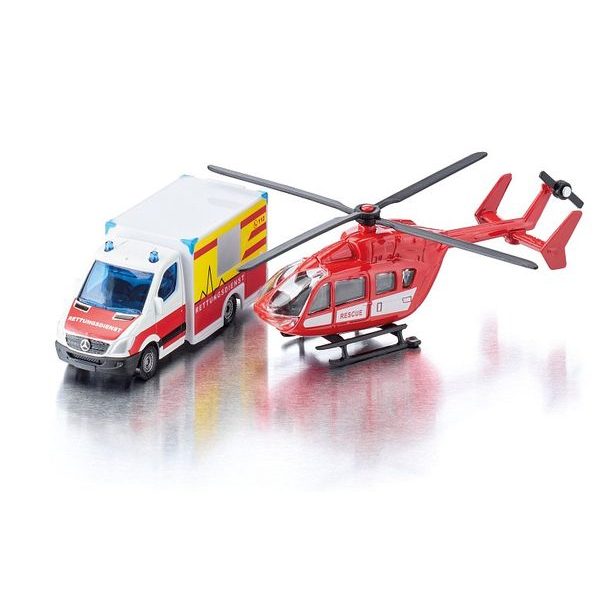 SIKU SIKU Super - Ambulance a vrtulník, set