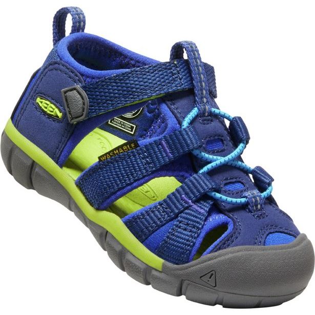 Dětské sandály KEEN SEACAMP II CNX TOTS blue depths/chartreuse