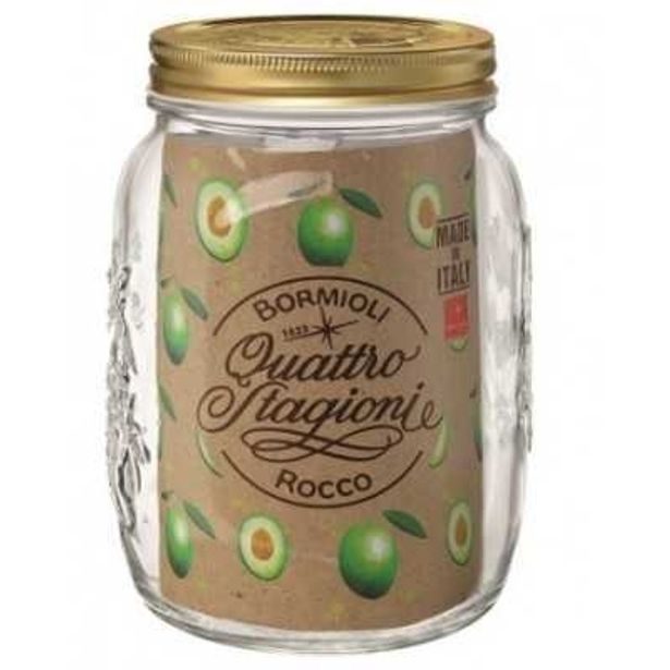 sklen.zavař.2000ml QUATTRO ST. d14,3x19.2cm, víčko plech