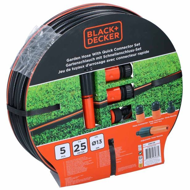 BLACKDECKER Zahradní hadice 12mm x 25m ED-223433