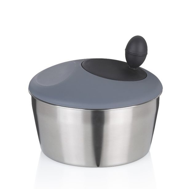 KELA Odstředivka na salát Romy nerez 18/10 stříbrná matná 12,0cm 24,5cm 4,0l KL-12149