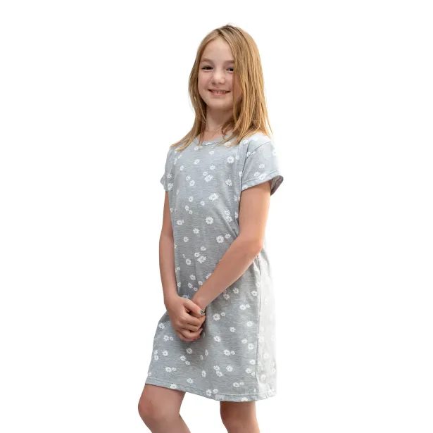 ESITO Dívčí noční košile Království sedmikrásek - šedá