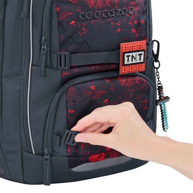 Školní batoh coocazoo PORTER, Broken Black, AGR certifikát