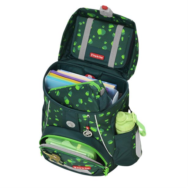 Školní aktovka Step by Step FIT, Dino Targo - 5 dílný set, AGR certifikát