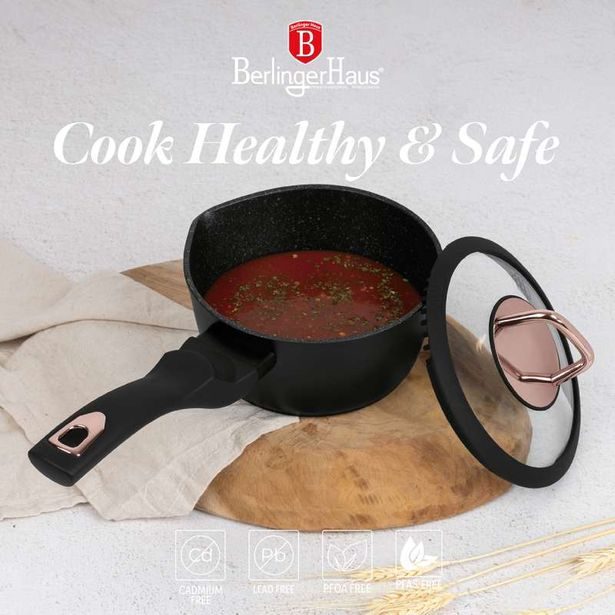 BERLINGERHAUS Sada nádobí s mramorovým povrchem 15 ks Black rose Collection BH-8234