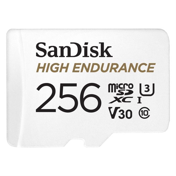 SanDisk microSDHC High Endurance Video 256 GB C 10 U3 V30, adaptér