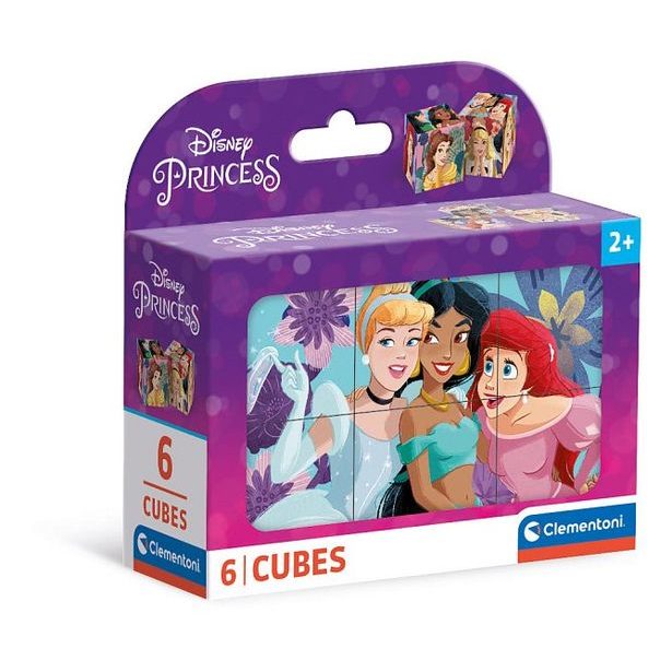 CLEMENTONI Kubus - Princess, 6 kostek