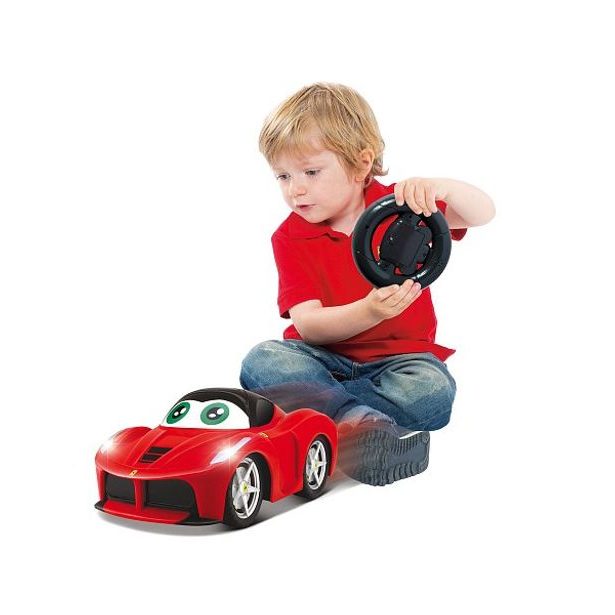 Maisto - BJUNIOR BB Junior RC - LaFerrari se světly a zvuky, dálkový ovladač volant, červená, 27MHz