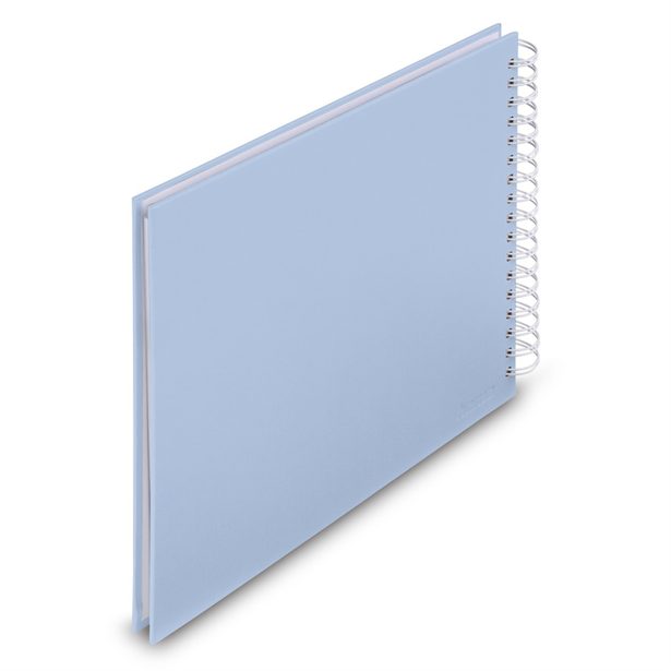 Hama album klasické spirálové FINE ART 28x24 cm, 50 stran, lagoon, bílé listy