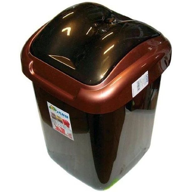 koš odp.15l FALA černý/bronz,výklop