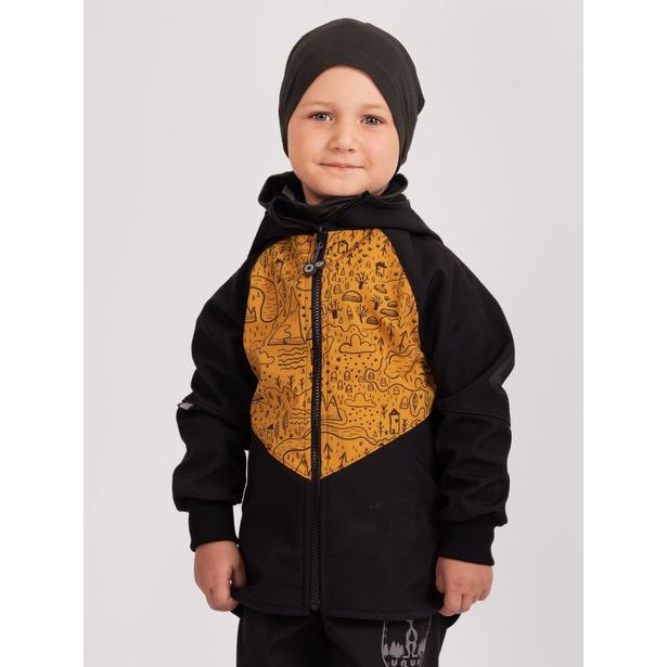 Unuo, Dětská čepice z teplákoviny Homeless, Tm. Khaki