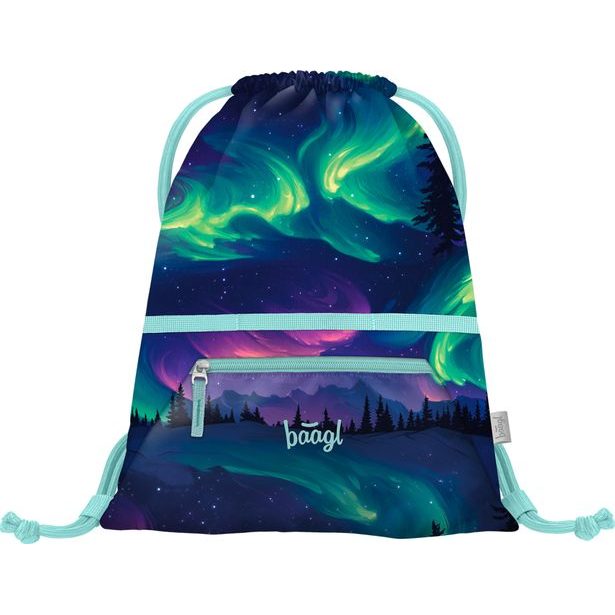 BAAGL SET 3 Zippy Plus Aurora: aktovka, penál, sáček GRS