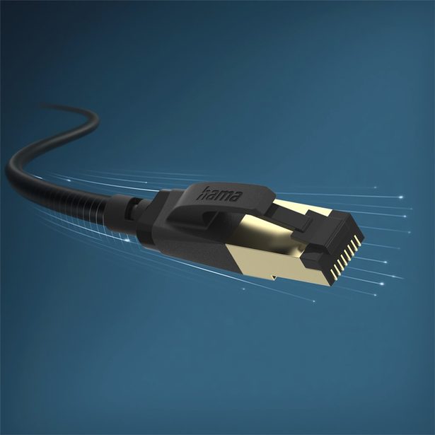 Hama síťový kabel Cat8 S/FTP RJ45 5 m, stíněný, 40 Gb/s