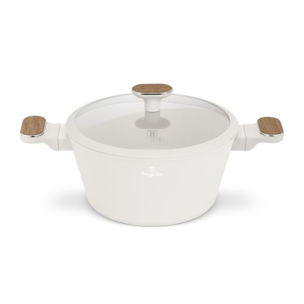 BERLINGERHAUS Kastrol s titanovým povrchem a poklicí 24 cm Sahara Nordic Collection BH-8320