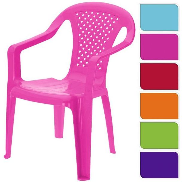 křesílko dětské, 6barev, plast