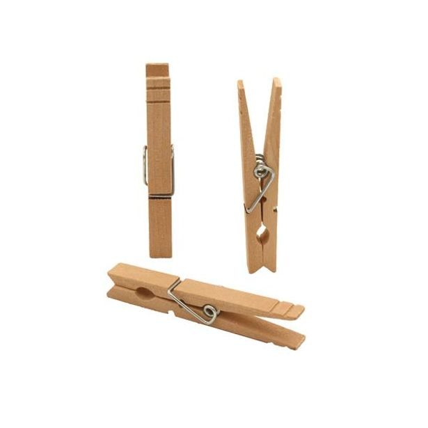 TORO KOLÍČKY NA PRÁDLO 24KS DŘEVO BŘEZOVÉ 7,2X1,2X1,6CM_hamashop