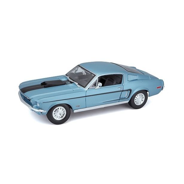 Maisto Maisto - Ford Mustang GT Cobra Jet FB 1968, metal modrá, 1:18