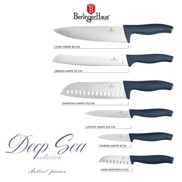 BERLINGERHAUS Sada nožů nerez 6 ks Deep Sea Collection BH-3141