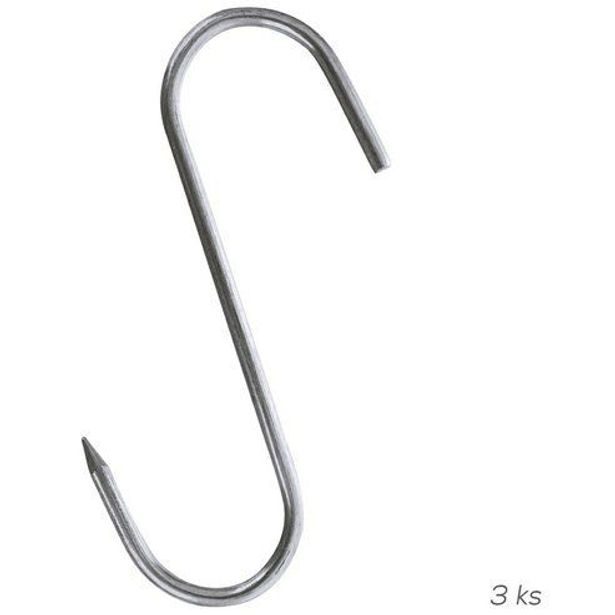 háček- 3ks-S-13,5x9cm, na maso, NR