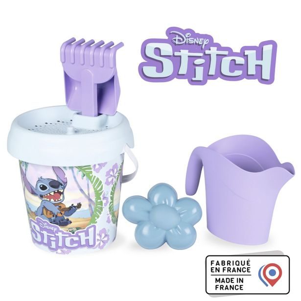 Kyblíček Stitch s konvičkou a přísl., střední