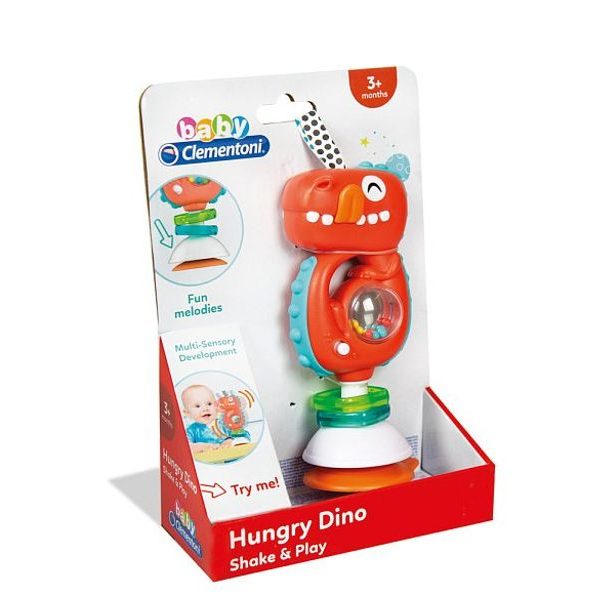 Elektronické chrastítko s přísavkou - Dinosaurus