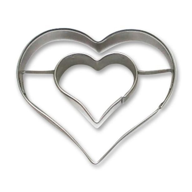 TORO VYKRAJOVÁTKA NA CUKROVÍ-DVOJITÉ SRDCE,5-6CM NEREZ_hamashop