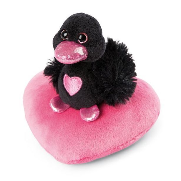 NICI NICI plyš Love Černá labuť se srdíčkem 10cm, GREEN