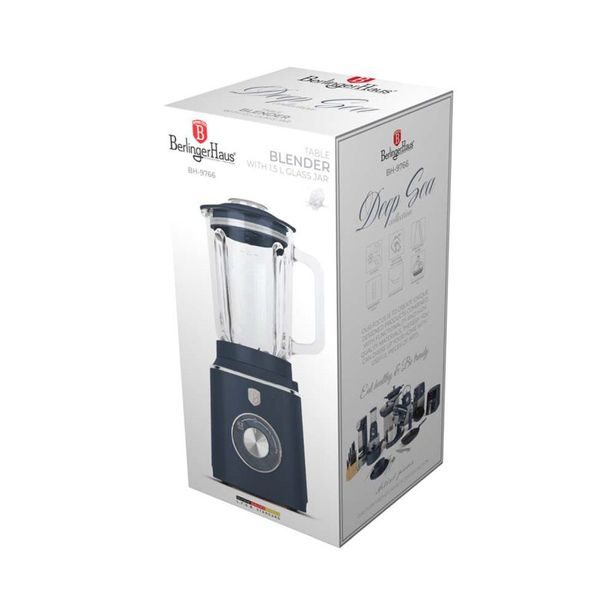 BERLINGERHAUS Stolní mixér se skleněnou nádobou 1,5 l 1000 W Deep Sea Collection BH-9766
