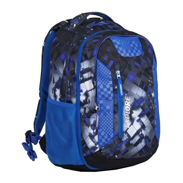 Studentský batoh 2v1 LIAN Mix blue