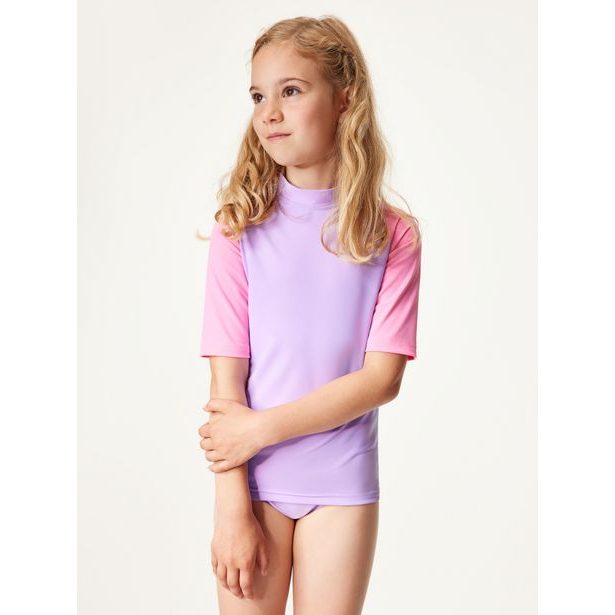Unuo, Dětské triko s UV ochranou 50+, Lila