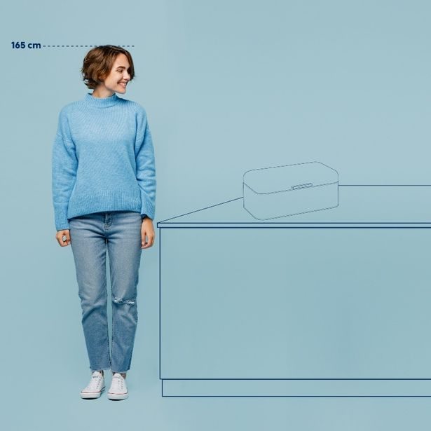 KELA Chlebník Frisca kov, bílá 42,5x22,5x17,5 cm KL-12839