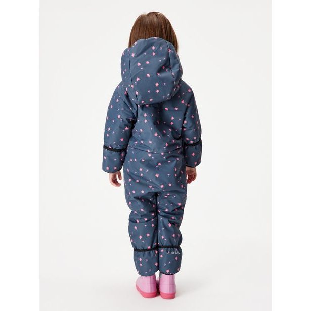 Unuo, Batolecí zimní kombinéza Polar, Černá, Květiny