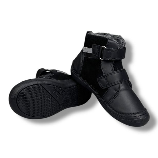 Dětská kožená zimní obuv, Ponte 20 - Černé