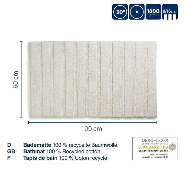 KELA Koupelnová předložka Megan 100x60 cm bavlna terra KL-23590