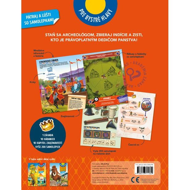 MISIA STREDOVĚK – Pátraj a lúšti so samolepkami