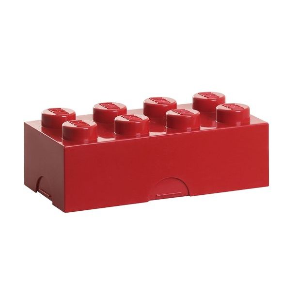 LEGO box na svačinu 100 x 200 x 75 mm - červená