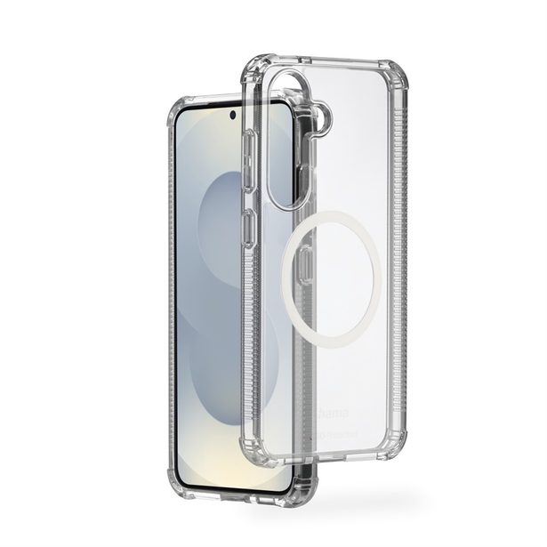 Hama Extreme Protect, kryt pro Samsung Galaxy S25, magnetický, D3O®, nežloutne, průhledný