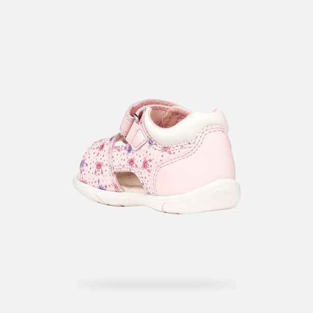 Růžové dívčí sandály pro první krůčky Geox Sandal Zapito
