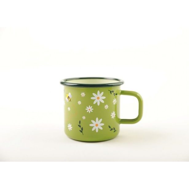 hrnek d 8 (0,37l) VČELKA, zelený smalt