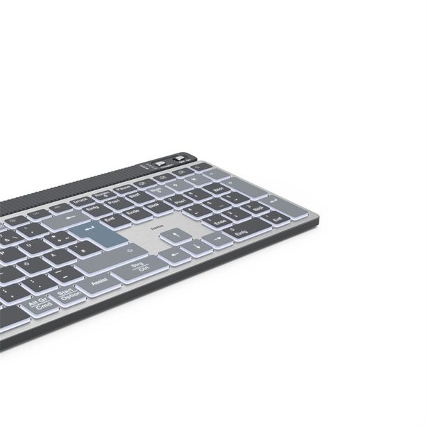 Hama bezdrátová Multi Device klávesnice WK-750, nabíjecí