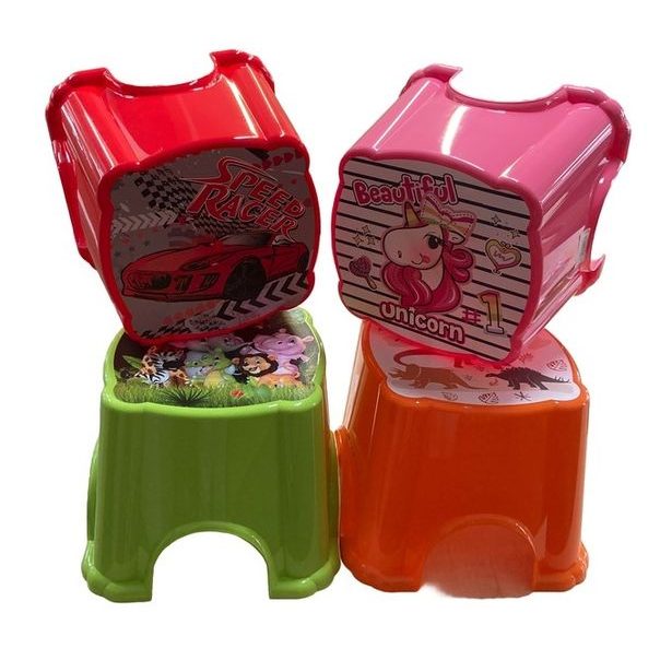 taburetka 1stup. x,v. cm,4barvy, OBRÁZKY, plast